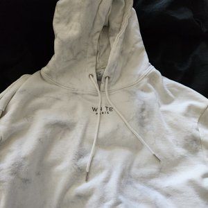 BLVCK Paris WHTE white marble hoodie